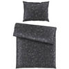 BETTWÄSCHESET Lara Satin 160/210 cm  65 cm/100 cm  - Anthrazit, Natur, Textil (160/210cm) - Bio:Vio