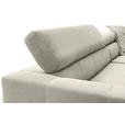 ECKSOFA Naturfarben Cord  - Schwarz/Naturfarben, KONVENTIONELL, Textil/Metall (311/219cm) - Hom`in