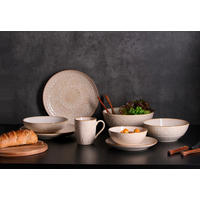 TAFELSERVICE Creme Omara 8-teilig  - Creme, Keramik (30/29/23cm) - Ritzenhoff Breker