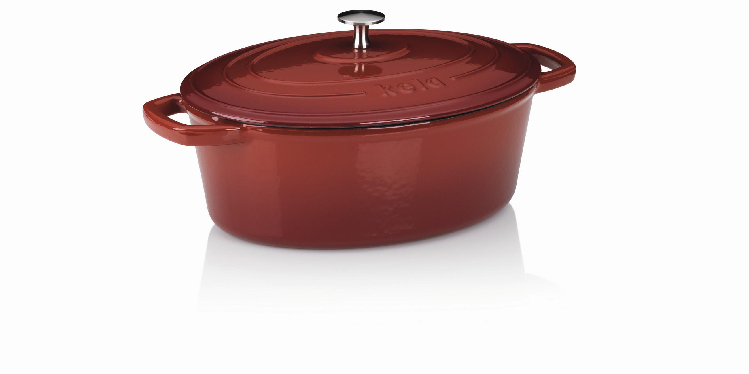 BRÄTER Calido 29/23/11 cm - Rot, KONVENTIONELL, Metall (29/23/11cm) - Kela