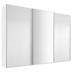 SCHWEBETÜRENSCHRANK  in Weiß  - Chromfarben/Weiß, Basics, Glas/Holzwerkstoff (249/240/68cm) - Moderano