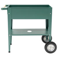 HOCHBEET 35/80/75 cm  - Olivgrün, Basics, Metall (35/80/75cm)