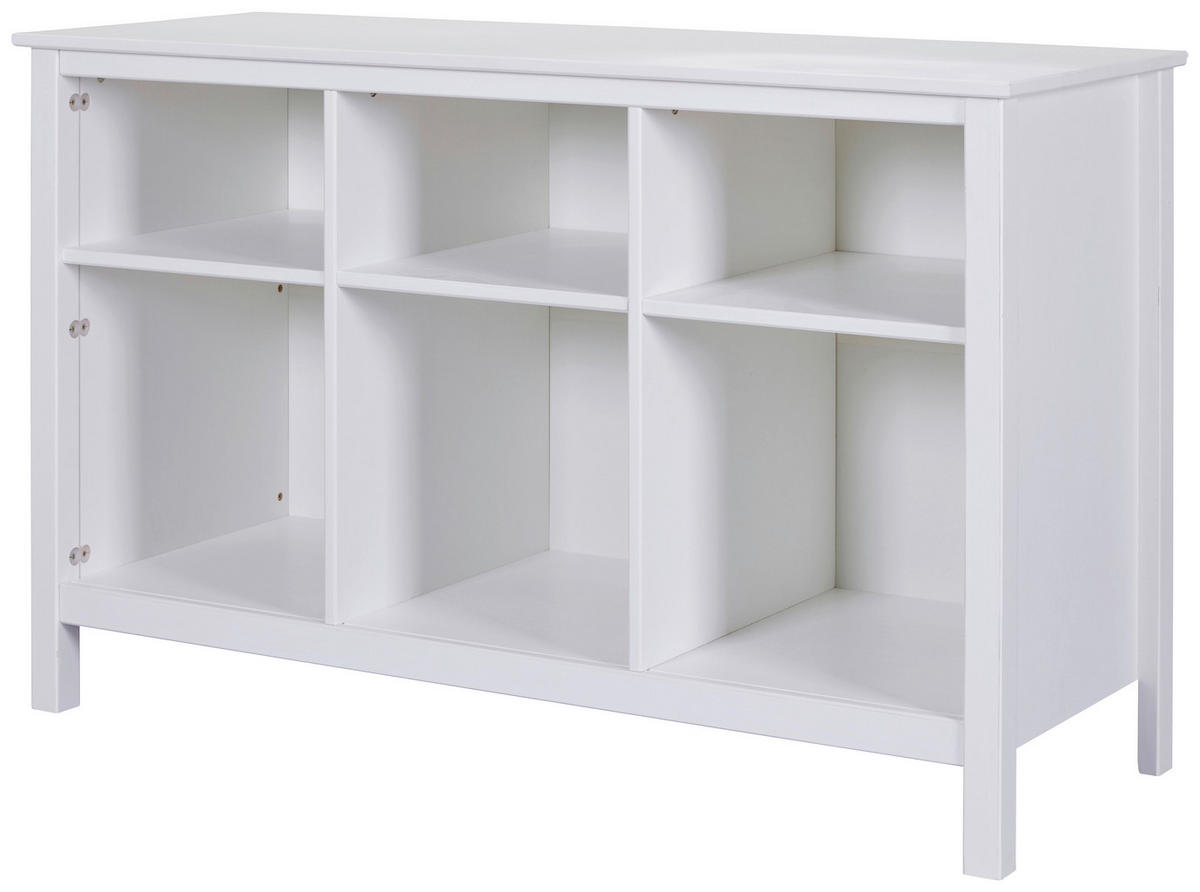 REGAL bijela  drvo  - bijela, Design, drvo (122/76/45cm) - Livetastic
