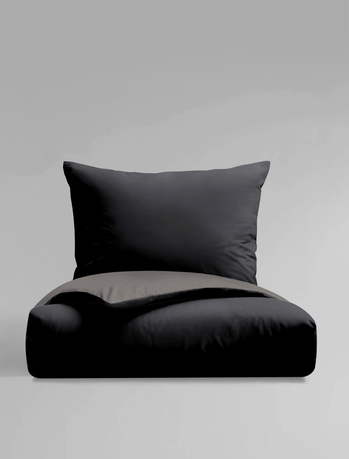 BETTWÄSCHE Renforcé 155/220 cm  - Anthrazit, Basics, Textil (155/220cm) - Bierbaum