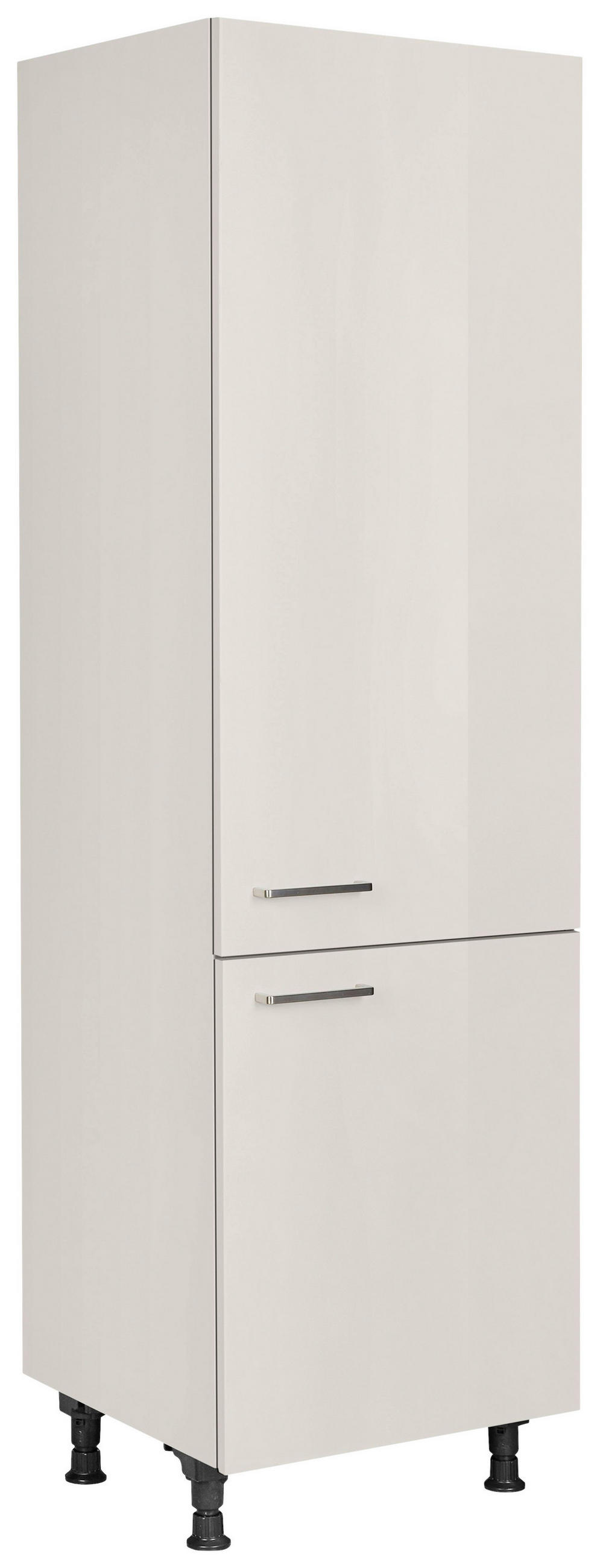 GERÄTEUMBAUSCHRANK 60/216,6/58 cm  in Hellgrau  - Edelstahlfarben/Hellgrau, MODERN, Holzwerkstoff/Metall (60/216,6/58cm) - Nobilia