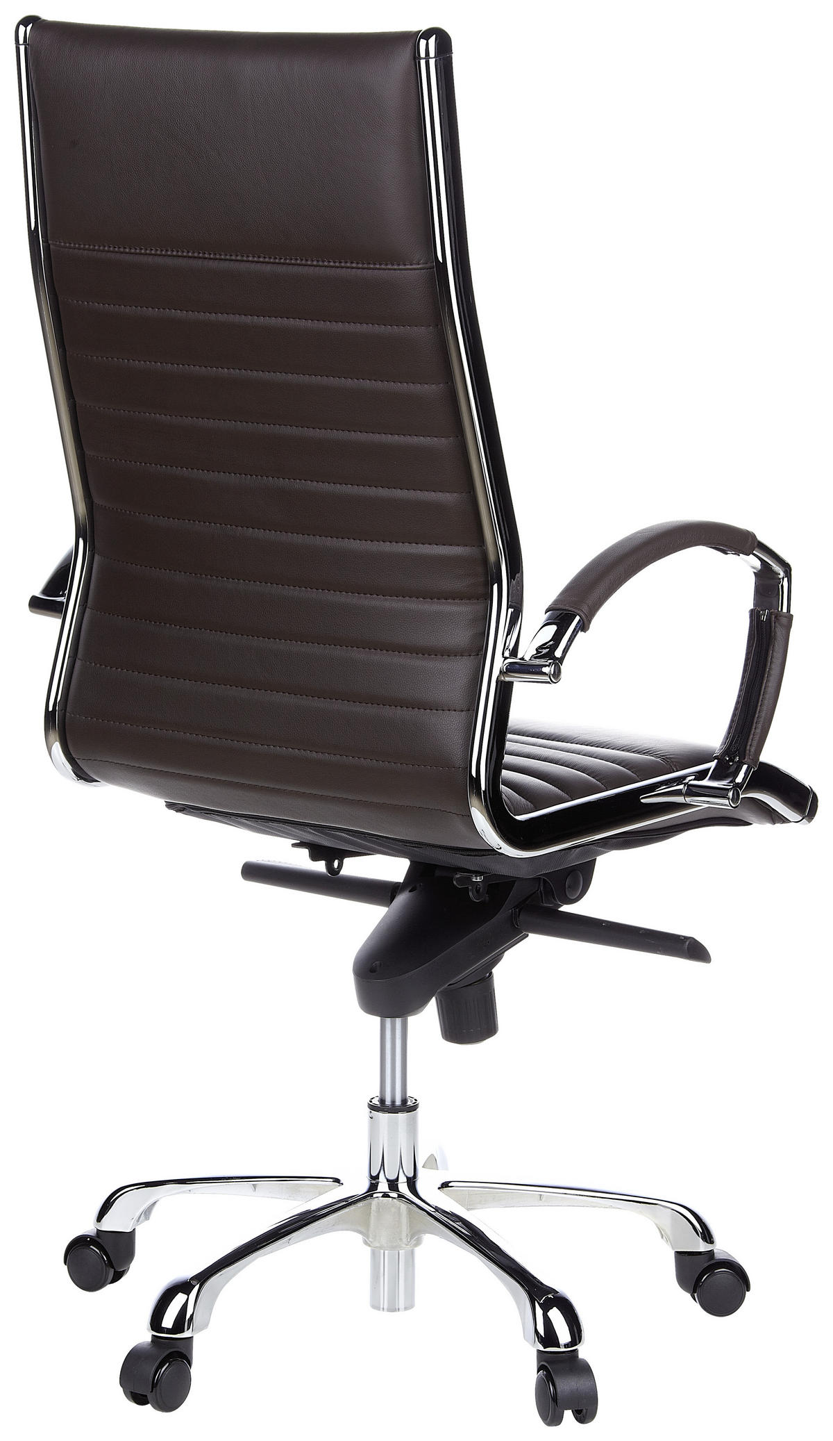 DREHSTUHL Lederlook Dunkelbraun  - Dunkelbraun, MODERN, Leder/Kunststoff (60/125/50cm) - MID.YOU