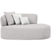 RÉCAMIERE in Bouclé Creme, Beige  - Beige/Creme, MODERN, Kunststoff/Textil (166/86/105cm) - Hom`in