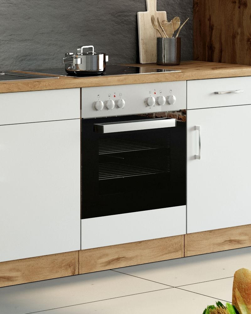 HERDUMBAUSCHRANK 60/85/60 cm  in Weiss  - Weiss, Modern, Holzwerkstoff (60/85/60cm) - Held