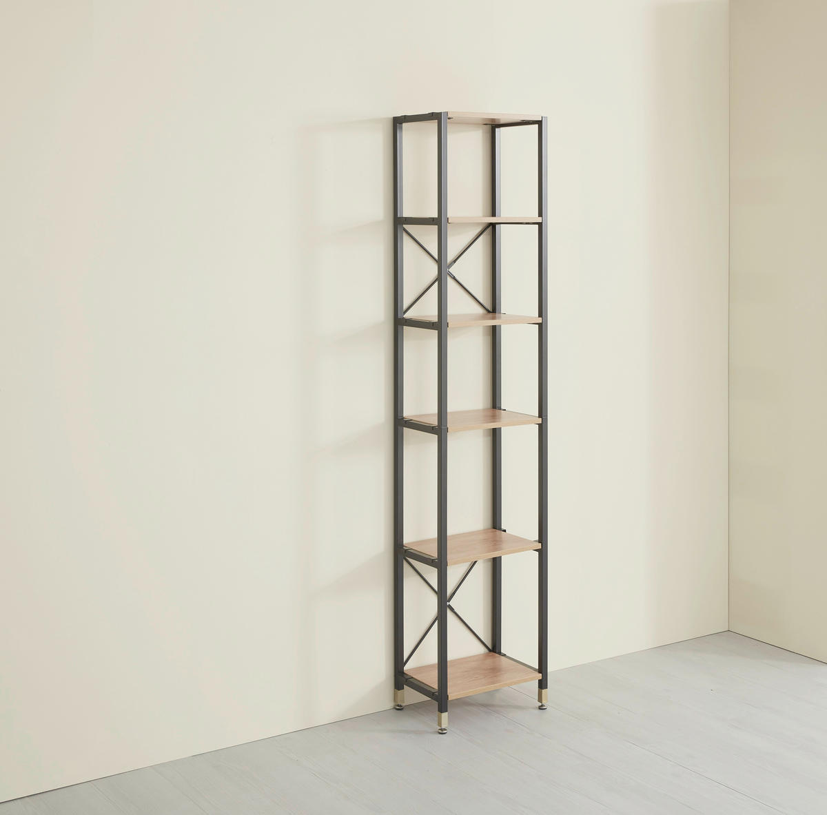 STEGHYLLA i 45/210/30 cm naturfärgad, svart  - svart/naturfärgad, Design, metall/trämaterial (45/210/30cm) - Livetastic