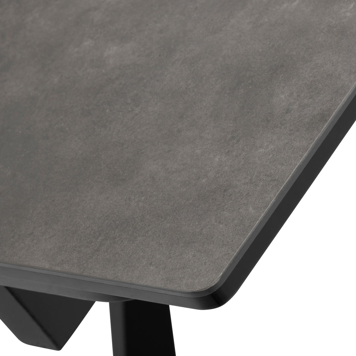 ESSTISCH in Metall, Glas, Keramik 180/90/76 cm  - Schwarz/Grau, MODERN, Glas/Keramik (180/90/76cm) - Livetastic