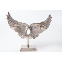 STOJAN NA SVÍČKY  kov - barvy niklu, Design, kov (39,5/35,5/10cm) - Ambia Home