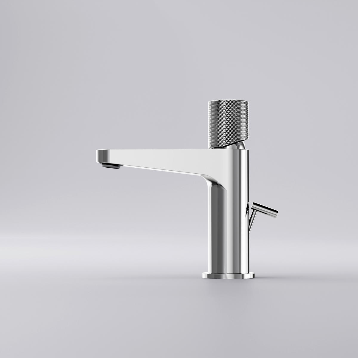 WASCHTISCHARMATUR 4,9/16,5/14,3 cm  - Chromfarben, MODERN, Metall (4,9/16,5/14,3cm)