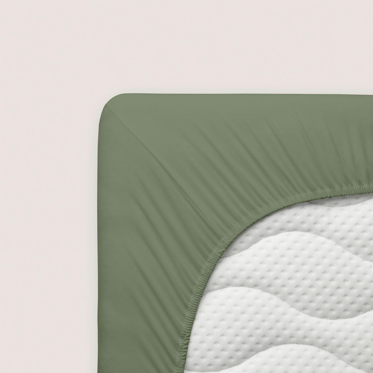 SPANNLEINTUCH 90-100/190-200 cm Jersey  - Dunkelgrün, Basics, Textil (90-100/190-200cm) - Novel