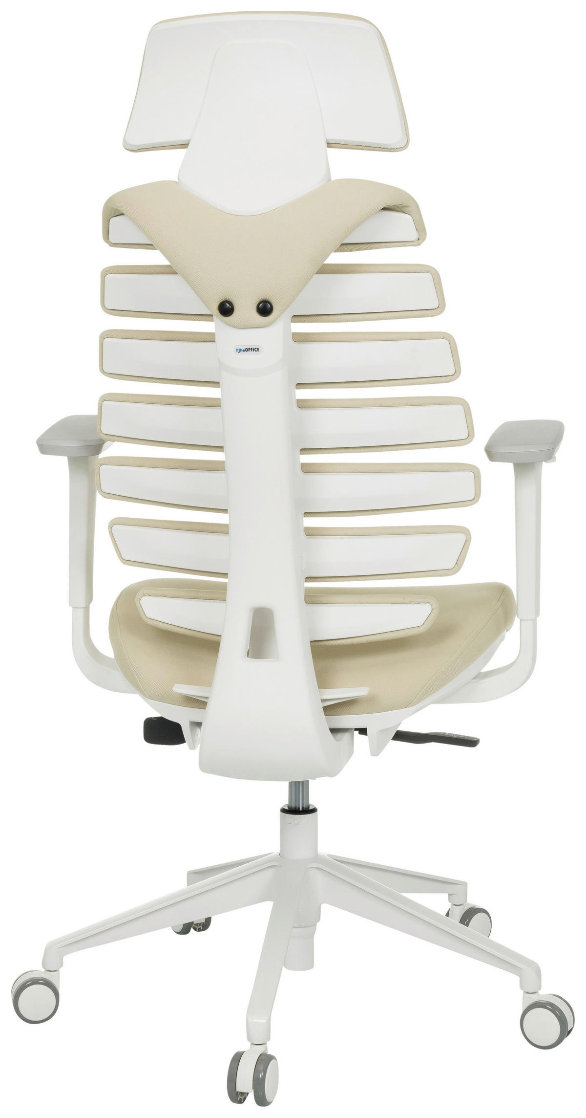 DREHSTUHL  in Flachgewebe Beige  - Beige/Weiß, MODERN, Kunststoff/Textil (67/116 - 133/65cm) - MID.YOU