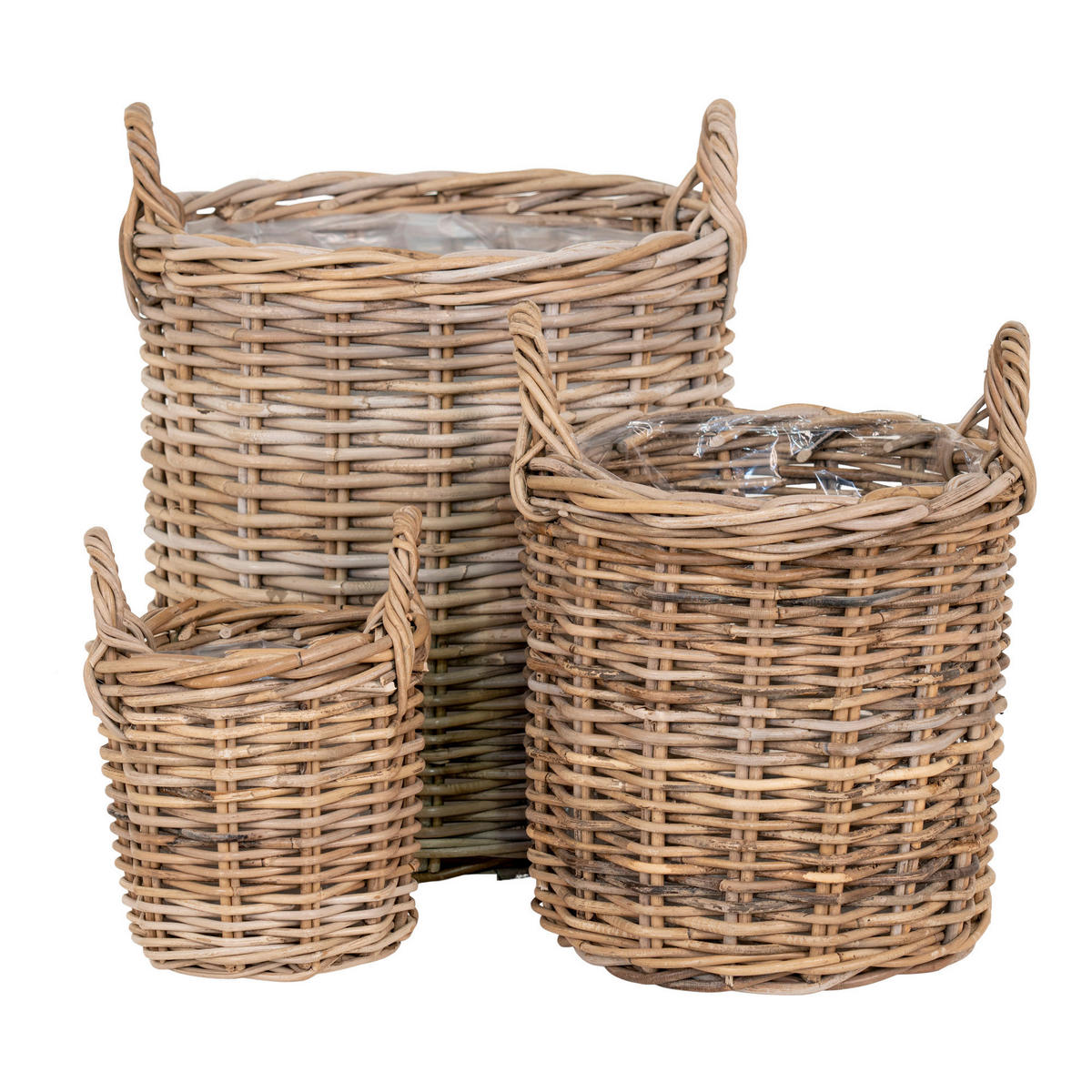 KORGSET - klar/brun, Basics, trä/plast (41/49/41cm) - Ambia Home