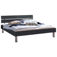 BETT 160/200 cm,  in Anthrazit  - Anthrazit, Design, Metall (160/200cm) - Hasena