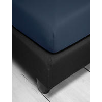 SPANNLEINTUCH 90-100/200 cm Jersey  - Blau, KONVENTIONELL, Textil (90-100/200cm) - Irisette