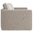 SCHLAFSOFA Cord Beige  inkl. Zierkissen, Bettkasten, Schlaffunktion  - Beige/Schwarz, MODERN, Kunststoff/Textil (250/68/104cm) - Xora