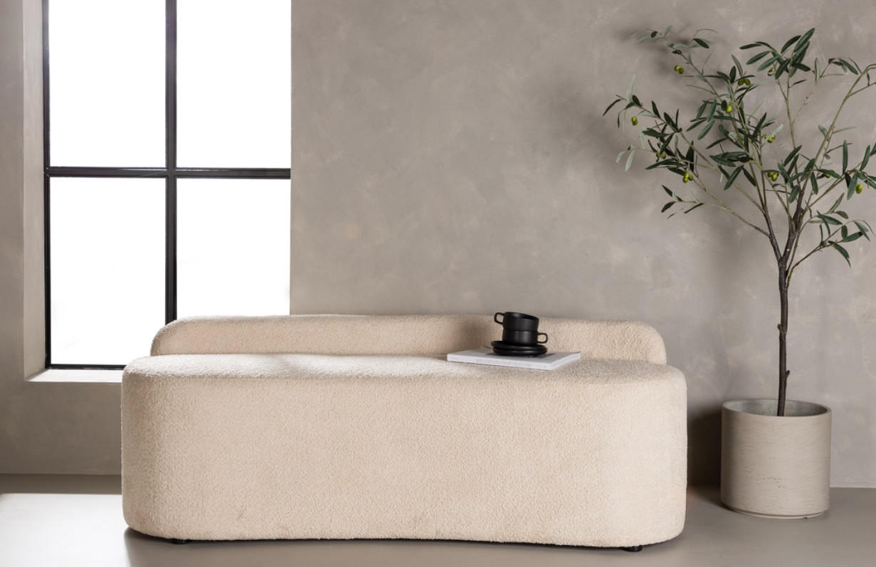 2-SITS SOFFA i metall, textil vit  - vit/svart, Design, metall/textil (160/61/57cm) - Niels Andersson