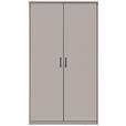 DREHTÜRENSCHRANK  in Kaschmir  - Kaschmir/Schwarz, Basics, Holzwerkstoff/Metall (106/194/54cm) - Xora