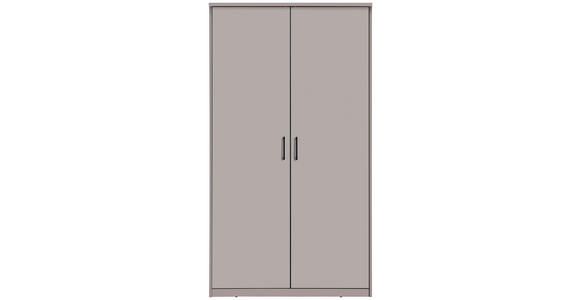 DREHTÜRENSCHRANK  in Kaschmir  - Kaschmir/Schwarz, Basics, Holzwerkstoff/Metall (106/194/54cm) - Xora