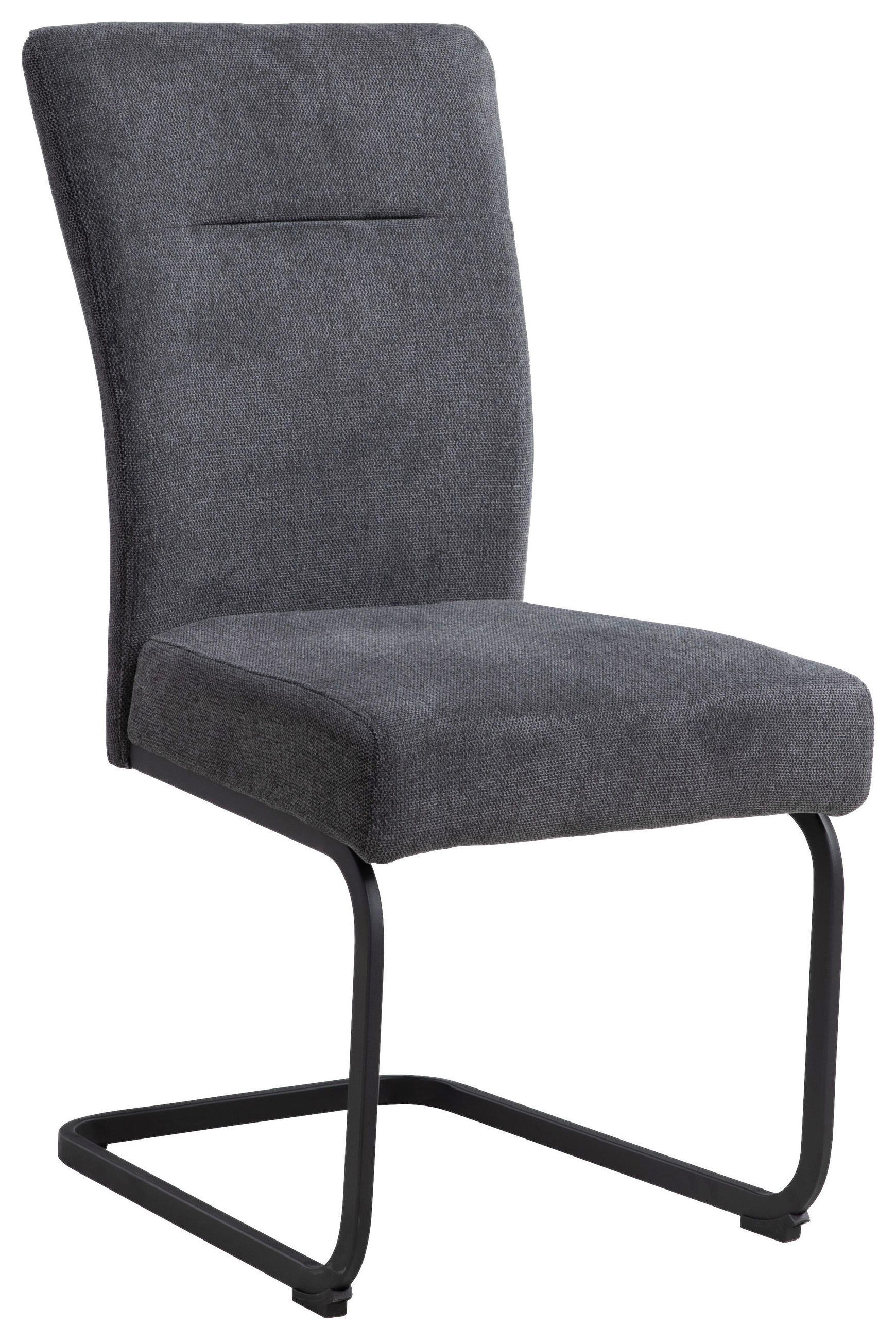 Scaun Cantilever din metal, textil, gri