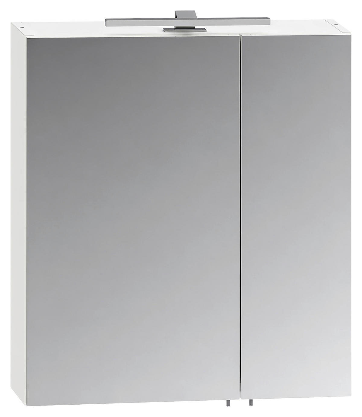 SPIEGELSCHRANK 56,5/54,7/28,5 cm  - Chromfarben/Silberfarben, Natur, Glas/Holzwerkstoff (56,5/54,7/28,5cm) - Stylife