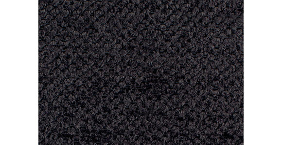 ECKSOFA in Chenille Schwarz  - Schwarz, KONVENTIONELL, Textil/Metall (265/184cm) - Hom`in