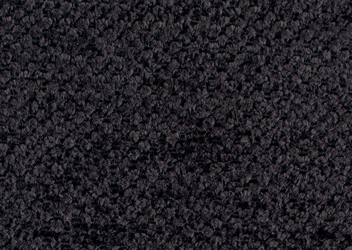 ECKSOFA in Chenille Schwarz  - Schwarz, KONVENTIONELL, Textil/Metall (265/184cm) - Hom`in