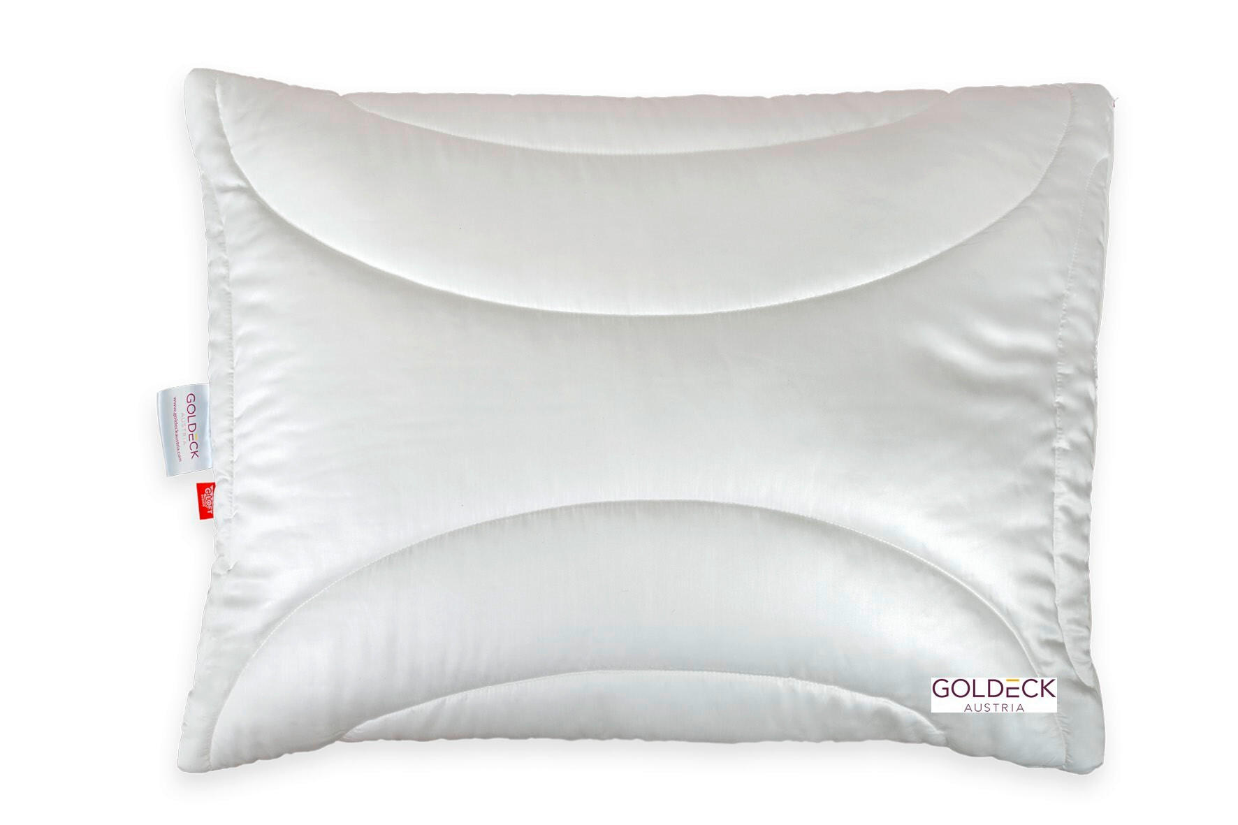 KOPFPOLSTER 70/90 cm   - Champagner/Weiß, Basics, Textil (70/90cm) - Goldeck Austria