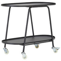 Etajeră  70/53,5/34 cm negru  - negru, Trend, plastic/metal (70/53,5/34cm) - Carryhome