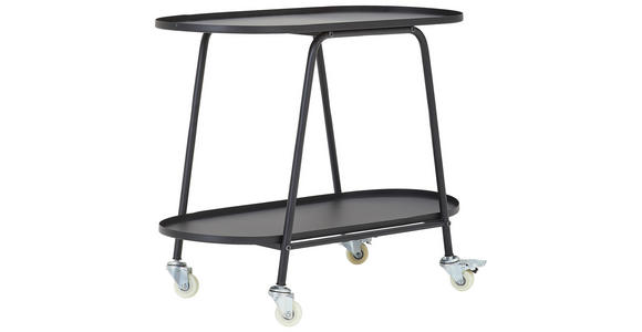 REGAL Schwarz  - Schwarz, Trend, Kunststoff/Metall (70/53,5/34cm) - Xora