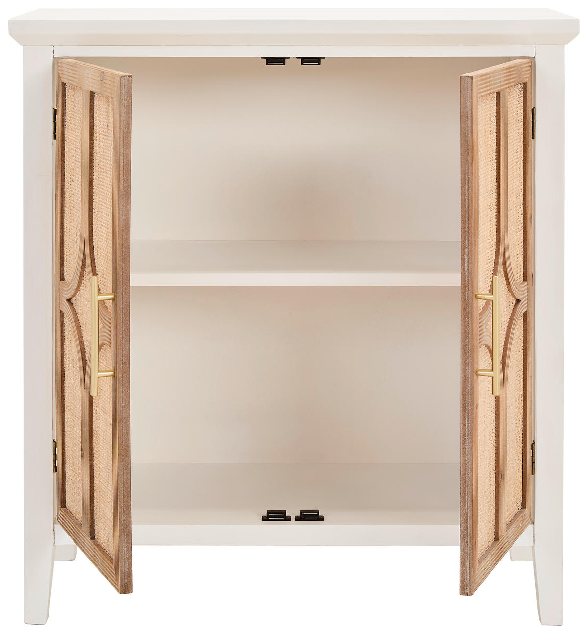 KOMMODE  in 80/85/35 cm  - Goldfarben/Weiß, KONVENTIONELL, Holz/Holzwerkstoff (80/85/35cm) - Livetastic
