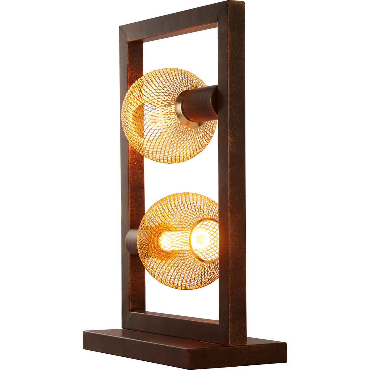 BORDSLAMPA Oblong 28/12/46 cm   - brun, Lifestyle, metall (28/12/46cm)