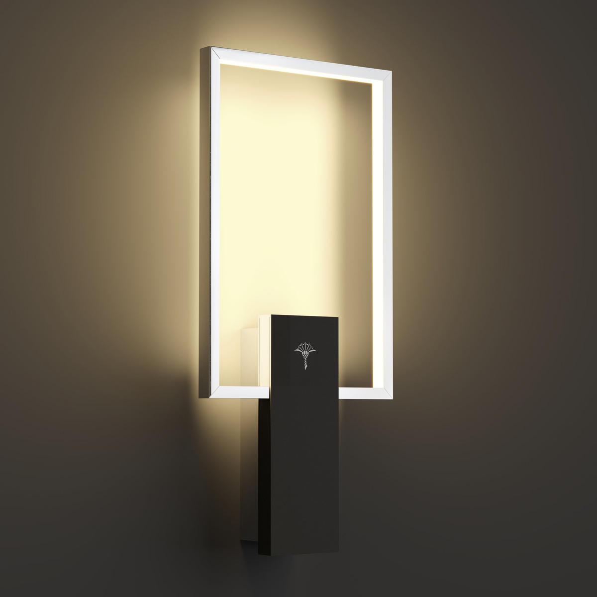 LED-WANDLEUCHTE Cube Lights 19/1,6/44 cm   - Chromfarben/Schwarz, Design, Kunststoff/Metall (19/1,6/44cm) - Joop!