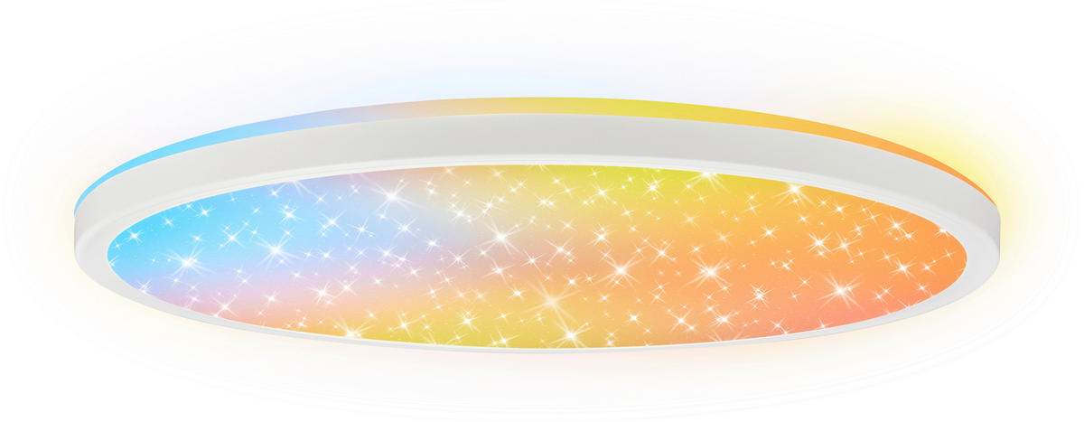 LED-DECKENLEUCHTE Aura Glow 37,5/4,5 cm   - Weiß, KONVENTIONELL, Kunststoff (37,5/4,5cm) - Briloner