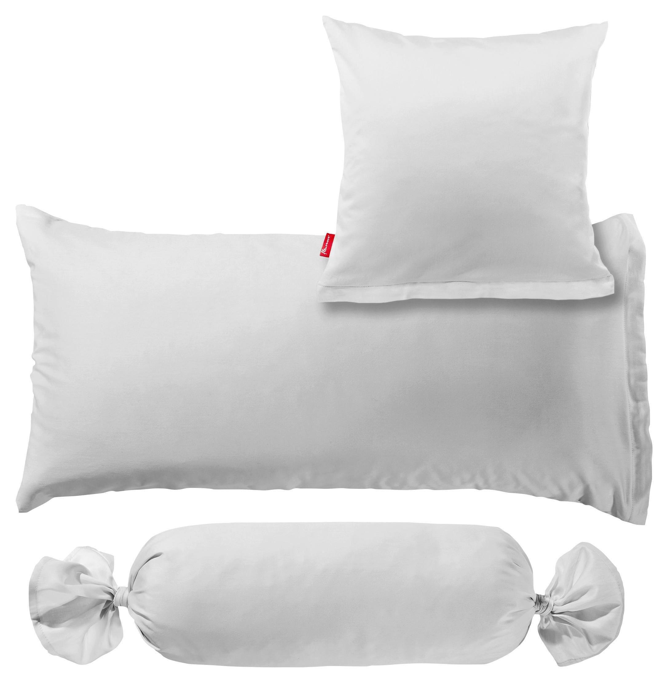 OBLIEČKA NA VANKÚŠ, 15/40 cm, bavlna - strieborná, Basics, textil (15/40cm)