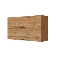 KÜCHENOBERSCHRANK 100/57/34 cm  in Eiche Wotan  - Chromfarben/Eiche Wotan, MODERN, Holzwerkstoff/Metall (100/57/34cm) - Held