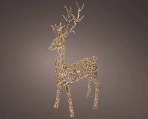 LED-DEKOLEUCHTE  - Goldfarben, KONVENTIONELL, Kunststoff (43,00/110,00/270,00cm)
