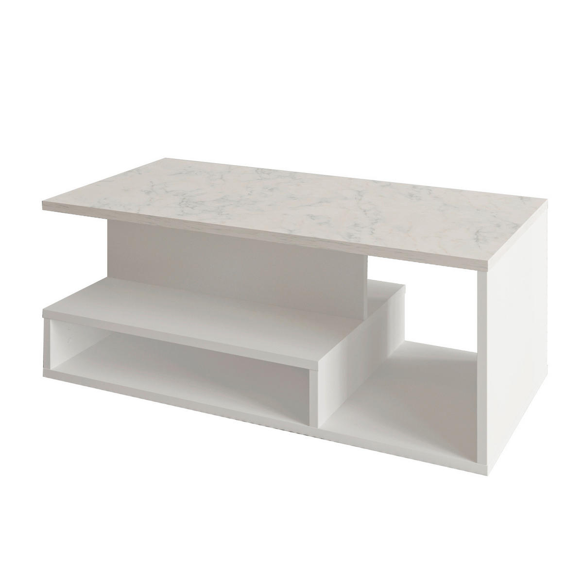 COUCHTISCH Vera Couchtisch 90/45/35 cm Weiß  - Weiß, Design, Holzwerkstoff (90/45/35cm) - Livetastic