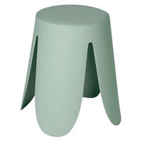 STOLIČKA DO SPRCHY pastelově zelená  - pastelově zelená, Basics, plast (44,5/46/44,5cm) - Wenko
