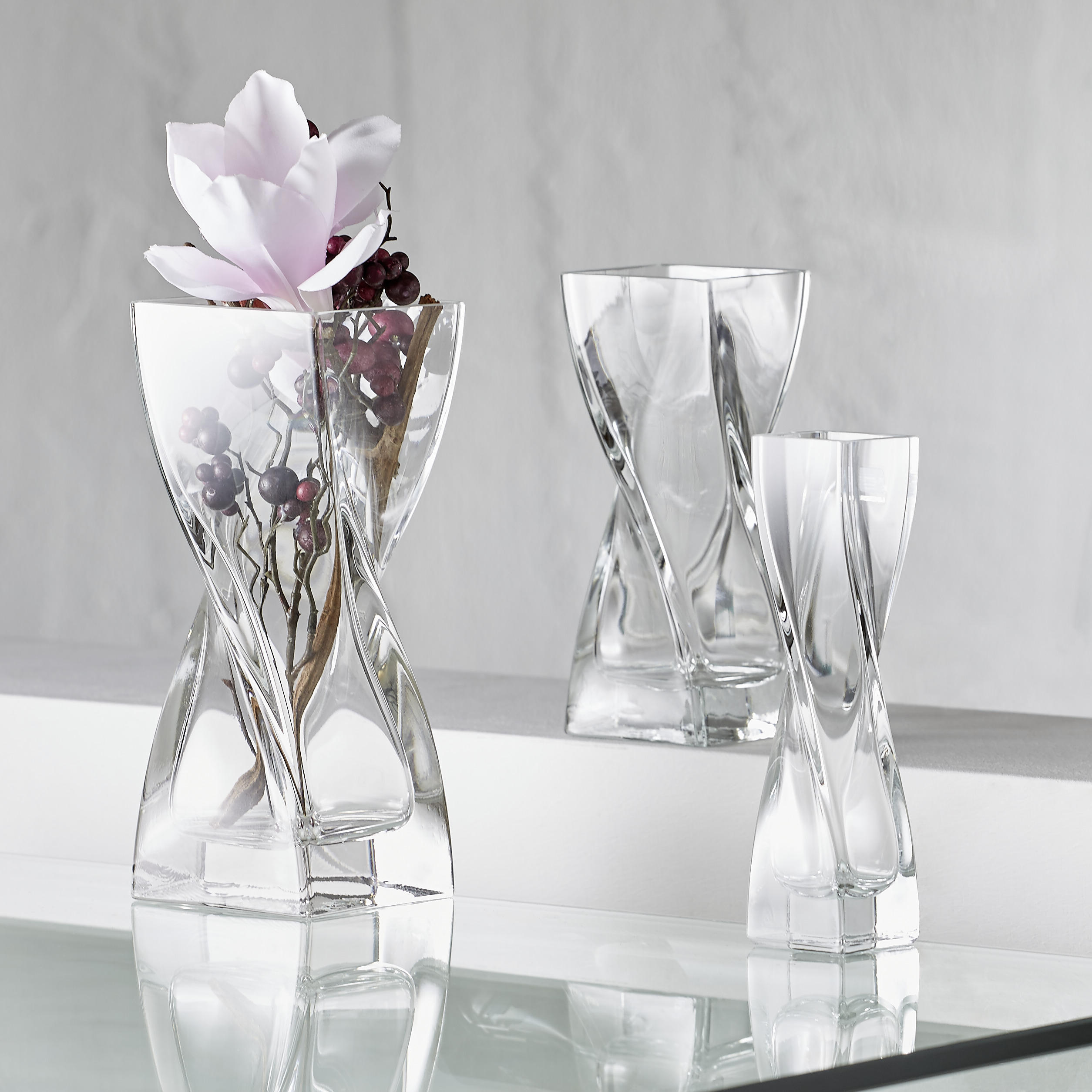 VASE 25 cm  - Klar, Basics, Glas (10,00/25,00/10,00cm) - Leonardo