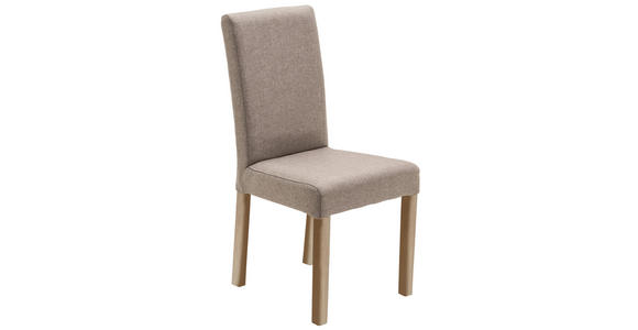 STUHL Webstoff Taupe, Sonoma Eiche - Taupe/Sonoma Eiche, KONVENTIONELL, Holz/Textil (44/92/57cm) - Carryhome