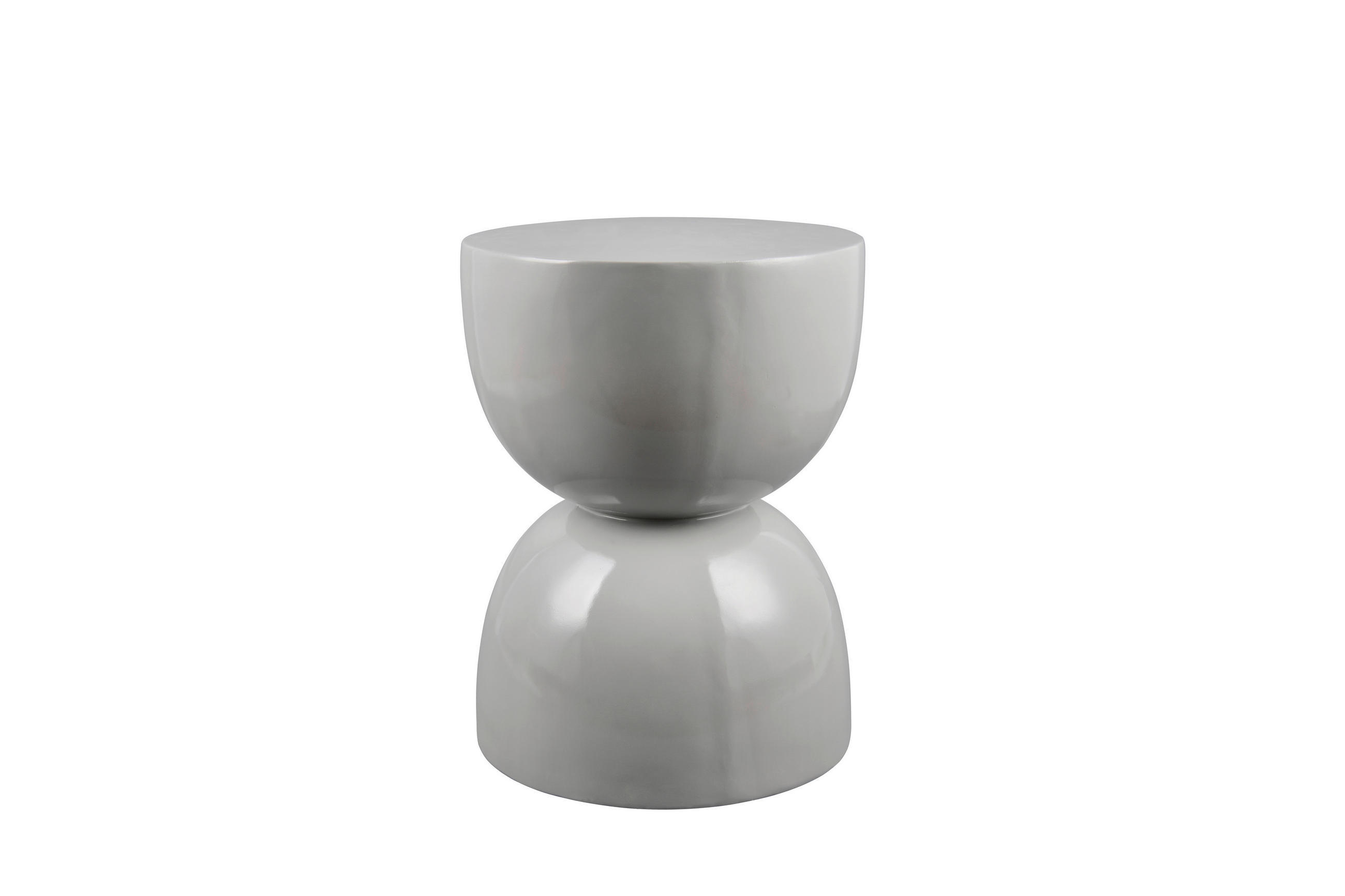 BEISTELLTISCH 34/34/46 cm Hellgrau rund  - Hellgrau, MODERN, Keramik (34/34/46cm) - Milino