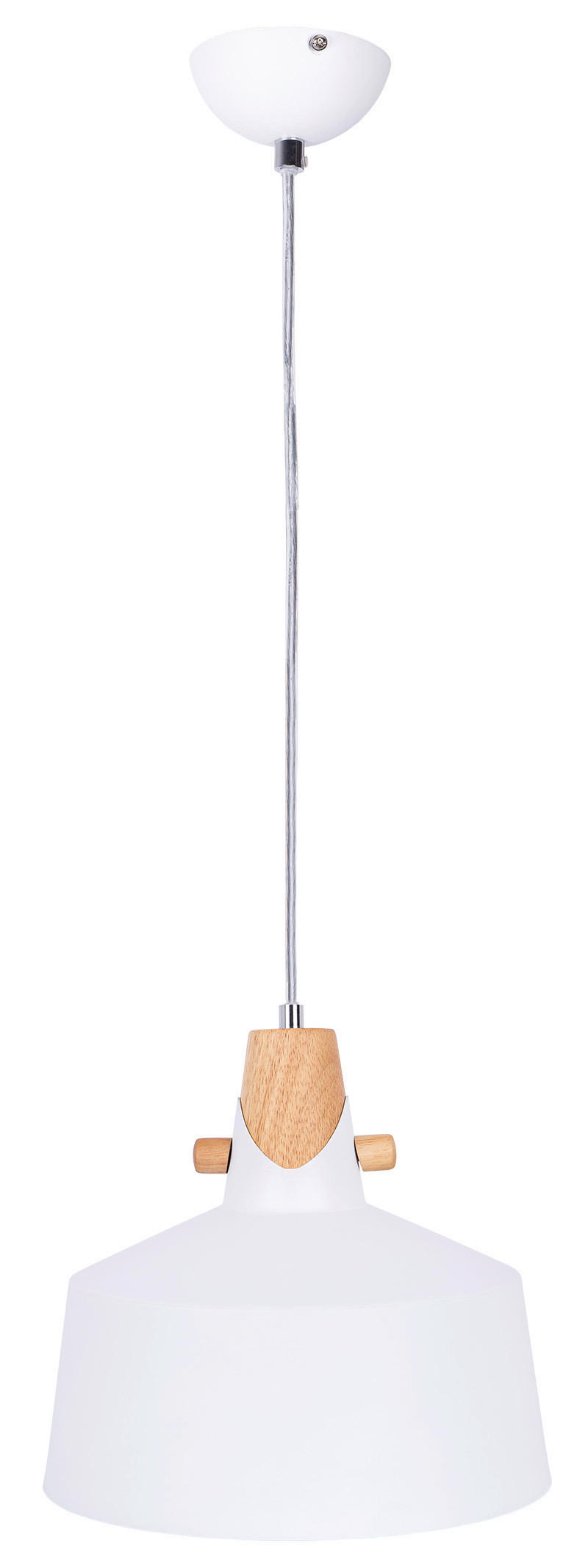 HÄNGELEUCHTE Melena 28/150 cm  - Braun/Weiß, Design, Metall (28/150cm) - Globo