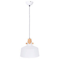 HÄNGELEUCHTE Melena 28/150 cm  - Braun/Weiß, Design, Metall (28/150cm) - Globo