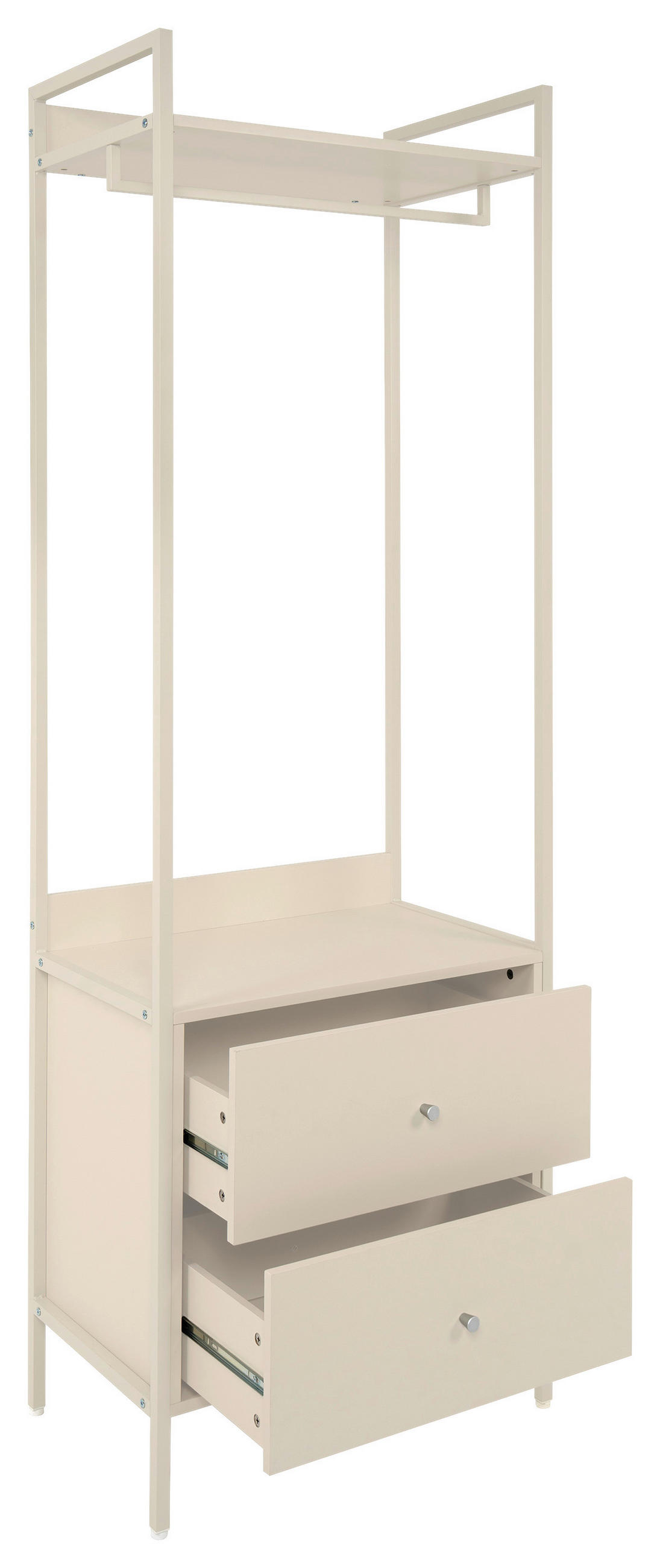 GARDEROBE 64/190/40 cm  - Beige, Modern, Holzwerkstoff/Metall (64/190/40cm) - MID.YOU