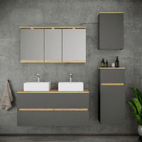 BADEZIMMER 6-teilig 151 cm  - Honigeiche/Weiss, Trend, Keramik/Holzwerkstoff (151cm) - MID.YOU