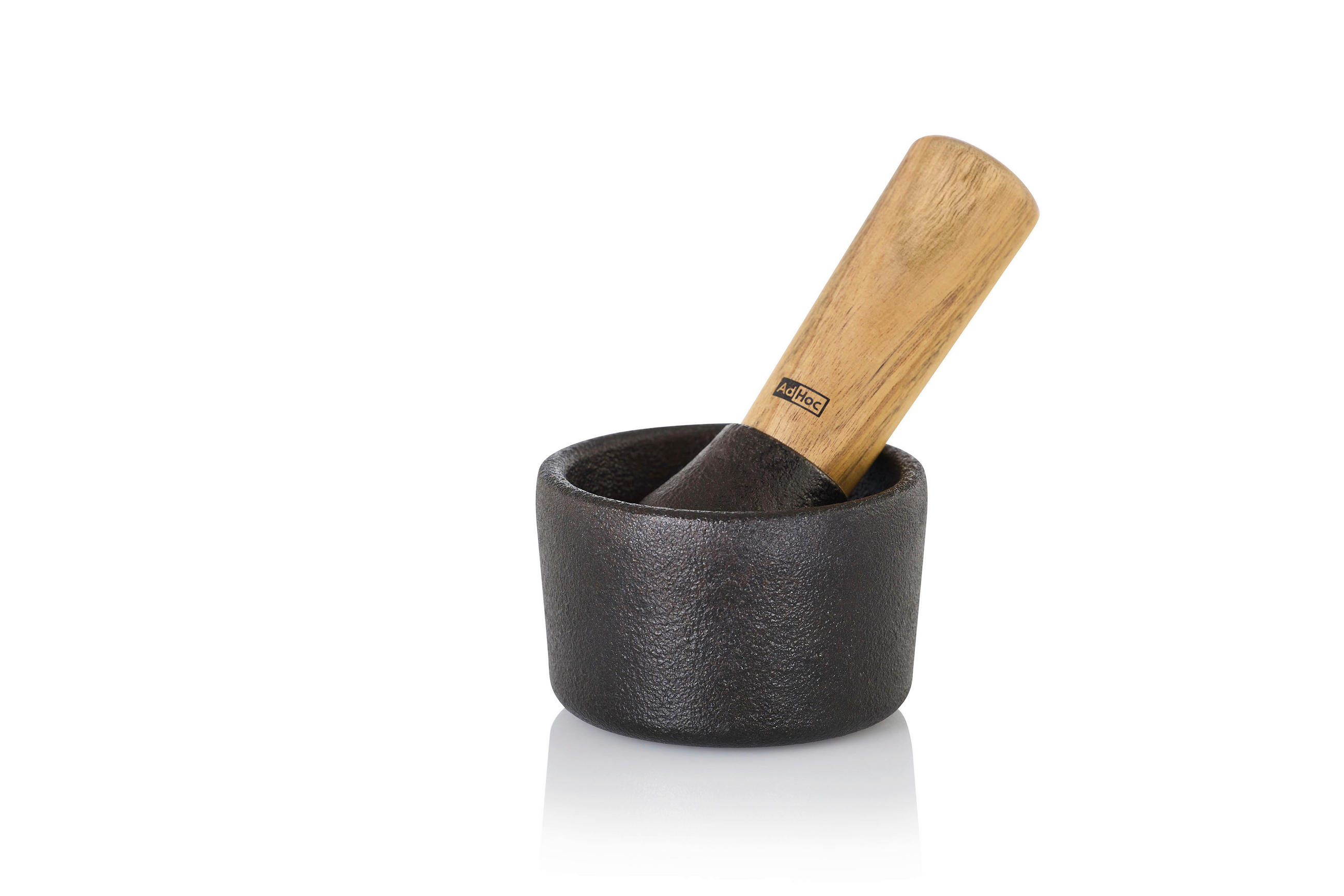 MÖRSERSET CAMO  - Schwarz/Akaziefarben, Basics, Holz/Metall (8/5cm) - AdHoc