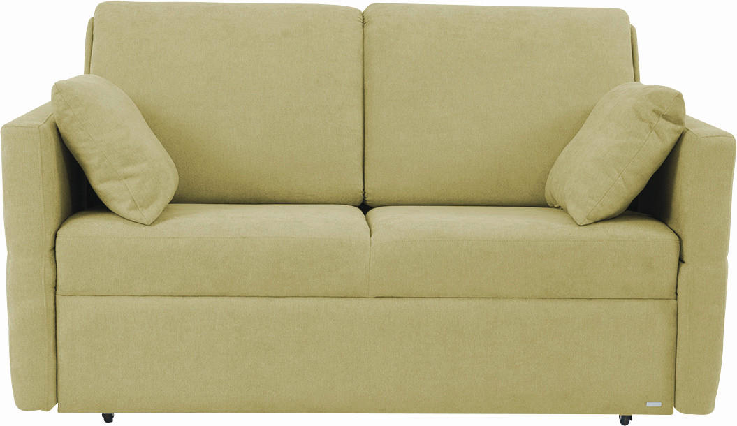 SCHLAFSOFA Chenille Hellgrün  - Schwarz/Hellgrün, KONVENTIONELL, Kunststoff/Textil (150/88/91cm) - Sedda